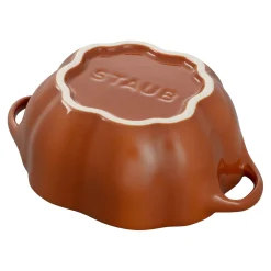 Cocotte 15 cm, Kürbis, Zimt, Keramik