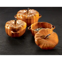Cocotte 12 cm, Kürbis, Zimt, Keramik