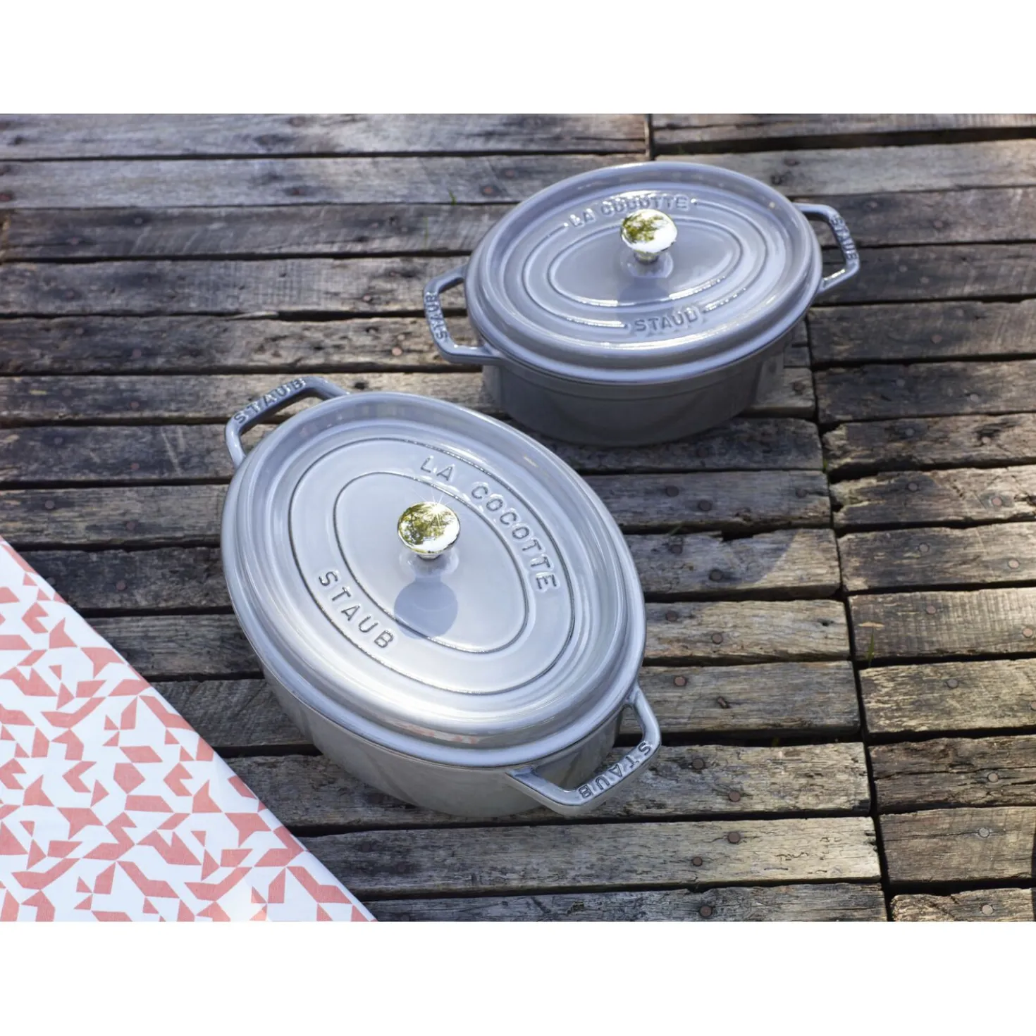 Cocotte 15 cm, oval, Graphit-Grau, Gusseisen