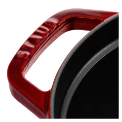 Cocotte 29 cm, oval, Grenadine-Rot, Gusseisen