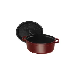 Cocotte 31 cm, oval, Grenadine-Rot, Gusseisen