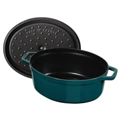 Cocotte 33 cm, oval, La-Mer, Gusseisen