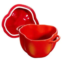 Cocotte 11 cm, Paprika, Orange-Rot, Keramik