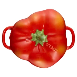 Cocotte 11 cm, Paprika, Orange-Rot, Keramik
