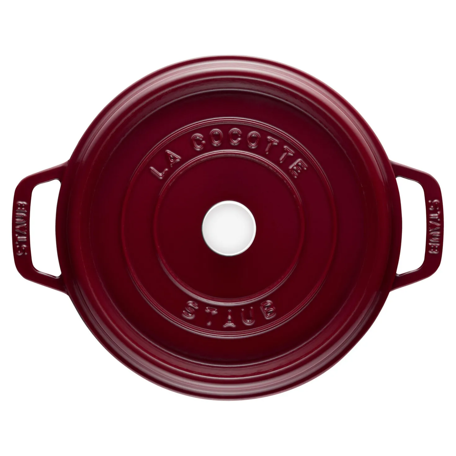 Cocotte 26 cm, rund, Bordeaux, Gusseisen