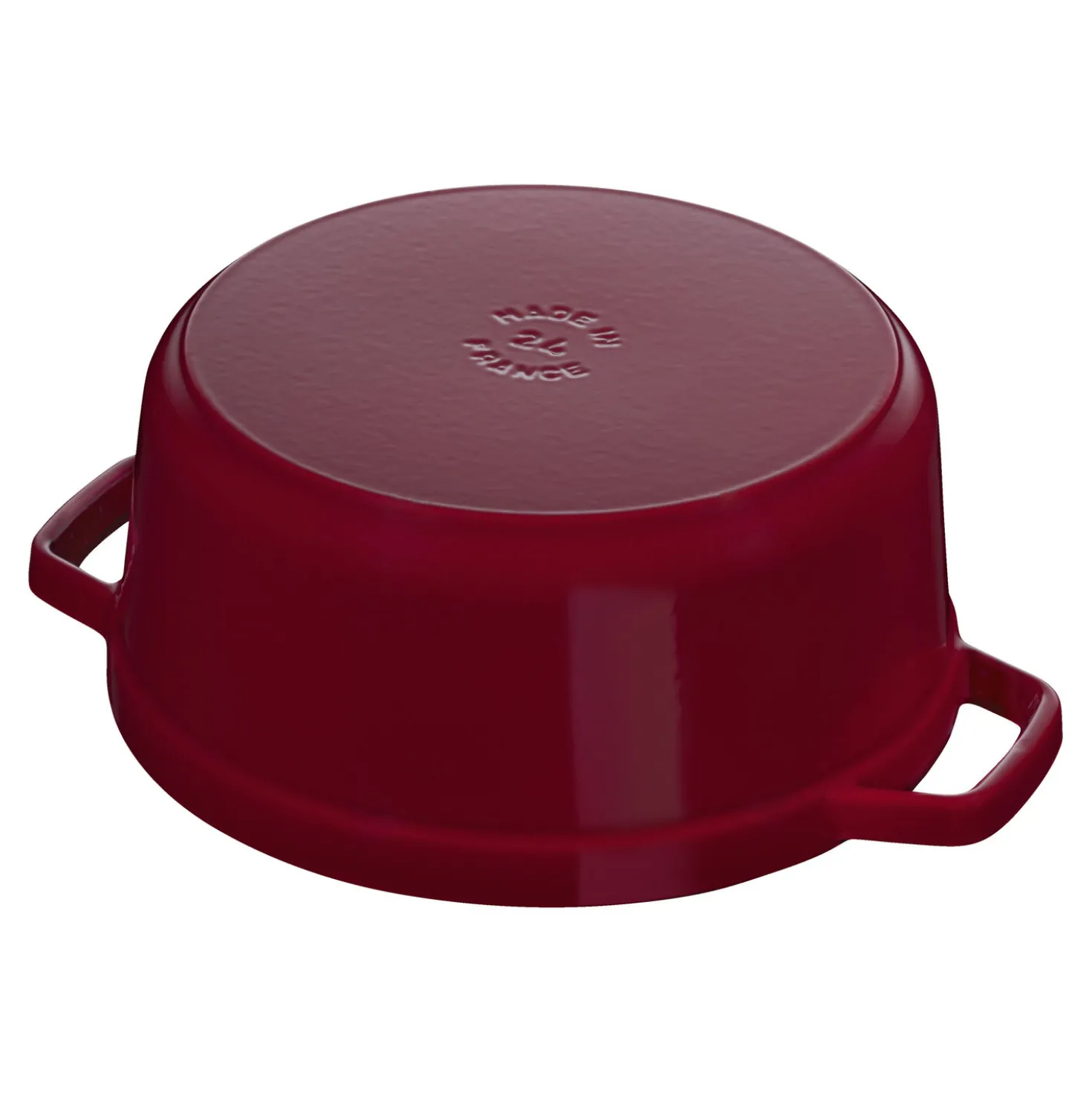 Cocotte 26 cm, rund, Bordeaux, Gusseisen