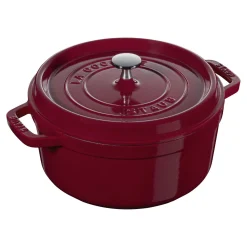 Cocotte 28 cm, rund, Bordeaux, Gusseisen