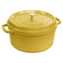 Cocotte 28 cm, rund, Citron, Gusseisen