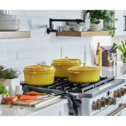 Cocotte 26 cm, rund, Citron, Gusseisen