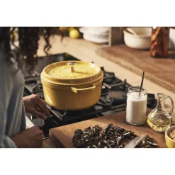 Cocotte 26 cm, rund, Citron, Gusseisen