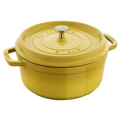 Cocotte 24 cm, rund, Citron, Gusseisen