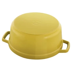 Cocotte 24 cm, rund, Citron, Gusseisen