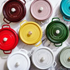 Cocotte 24 cm, rund, Citron, Gusseisen