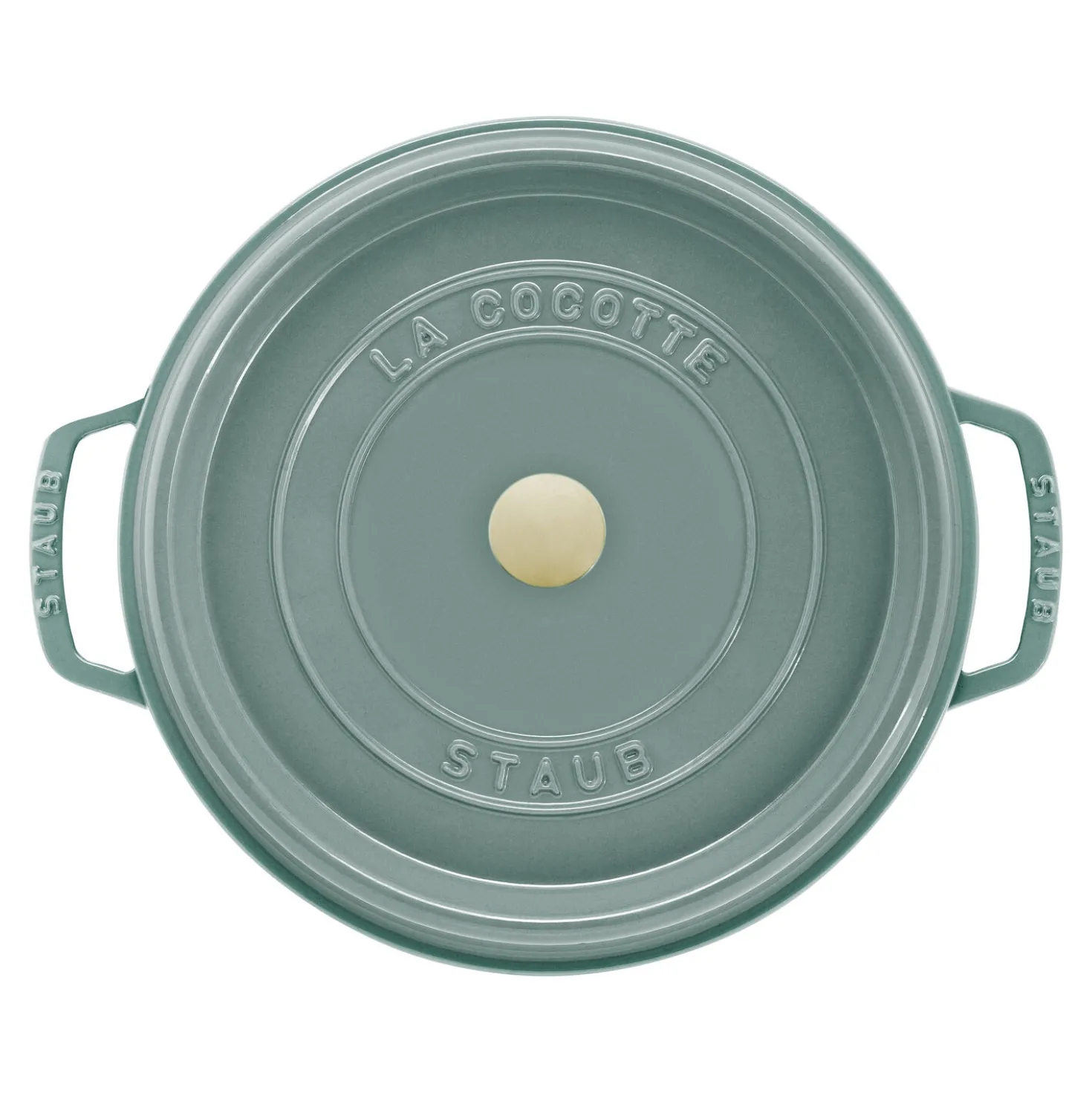 Cocotte 20 cm, rund, Eukalyptus, Gusseisen