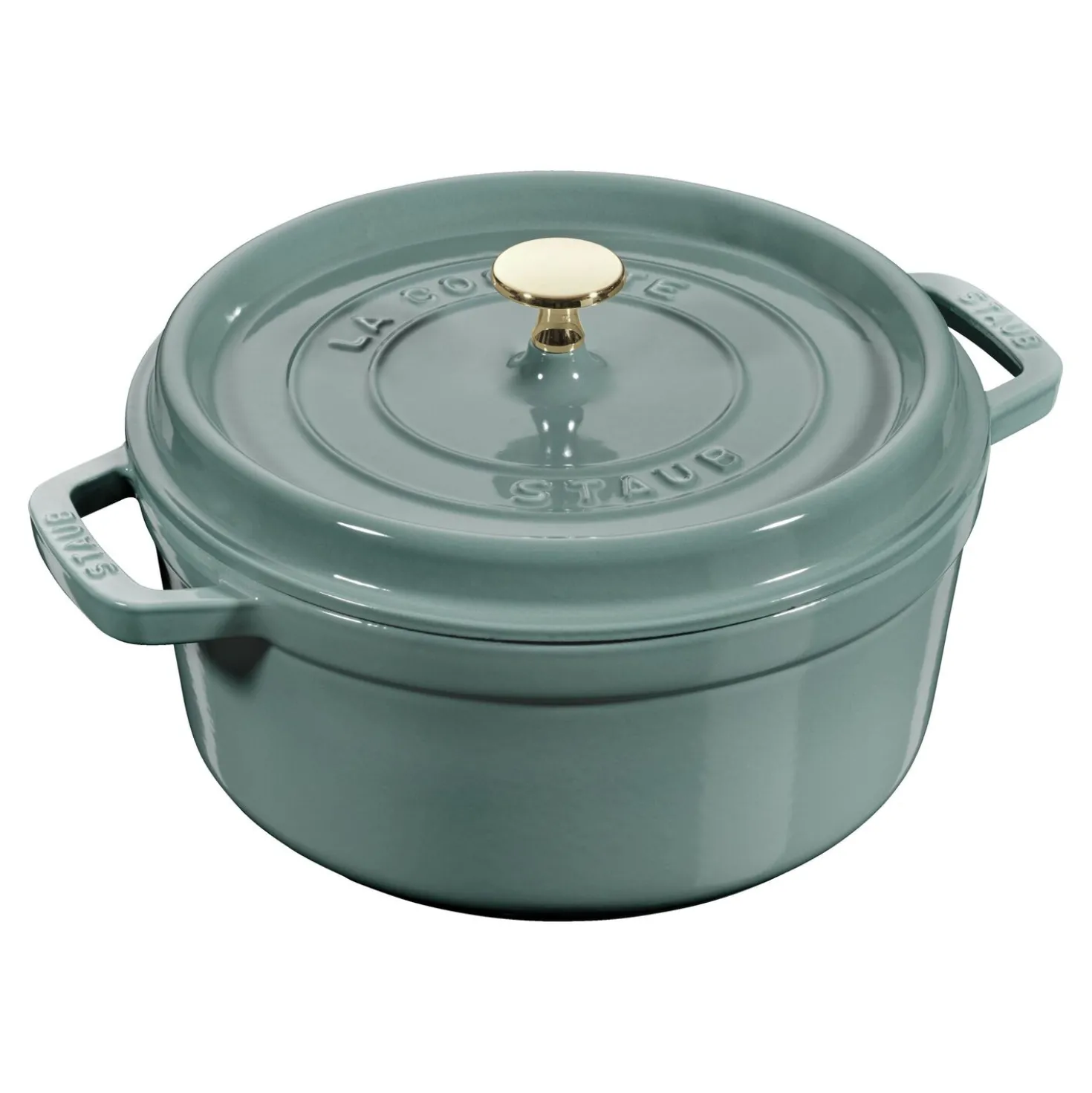 Cocotte 24 cm, rund, Eukalyptus, Gusseisen