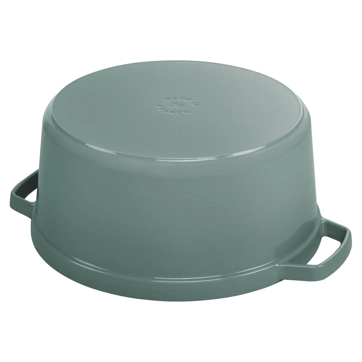 Cocotte 24 cm, rund, Eukalyptus, Gusseisen