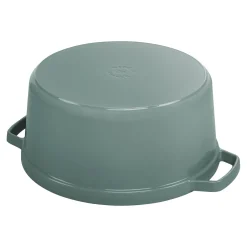 Cocotte 28 cm, rund, Eukalyptus, Gusseisen