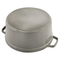 Cocotte 28 cm, rund, Graphit-Grau, Gusseisen