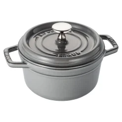Cocotte 16 cm, rund, Graphit-Grau, Gusseisen