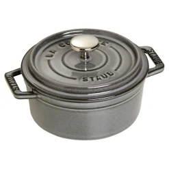 Cocotte 12 cm, rund, Graphit-Grau, Gusseisen