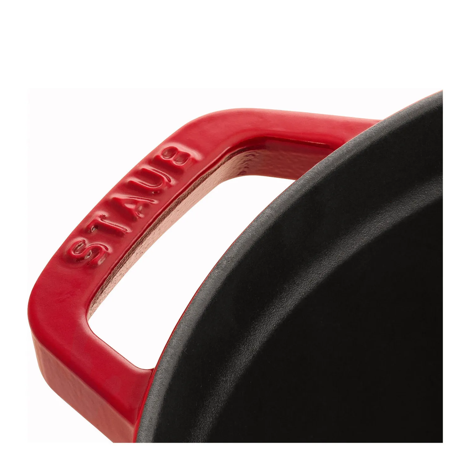 Cocotte 30 cm, rund, Kirsch-Rot, Gusseisen