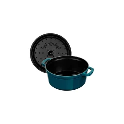 Cocotte 22 cm, rund, La-Mer, Gusseisen