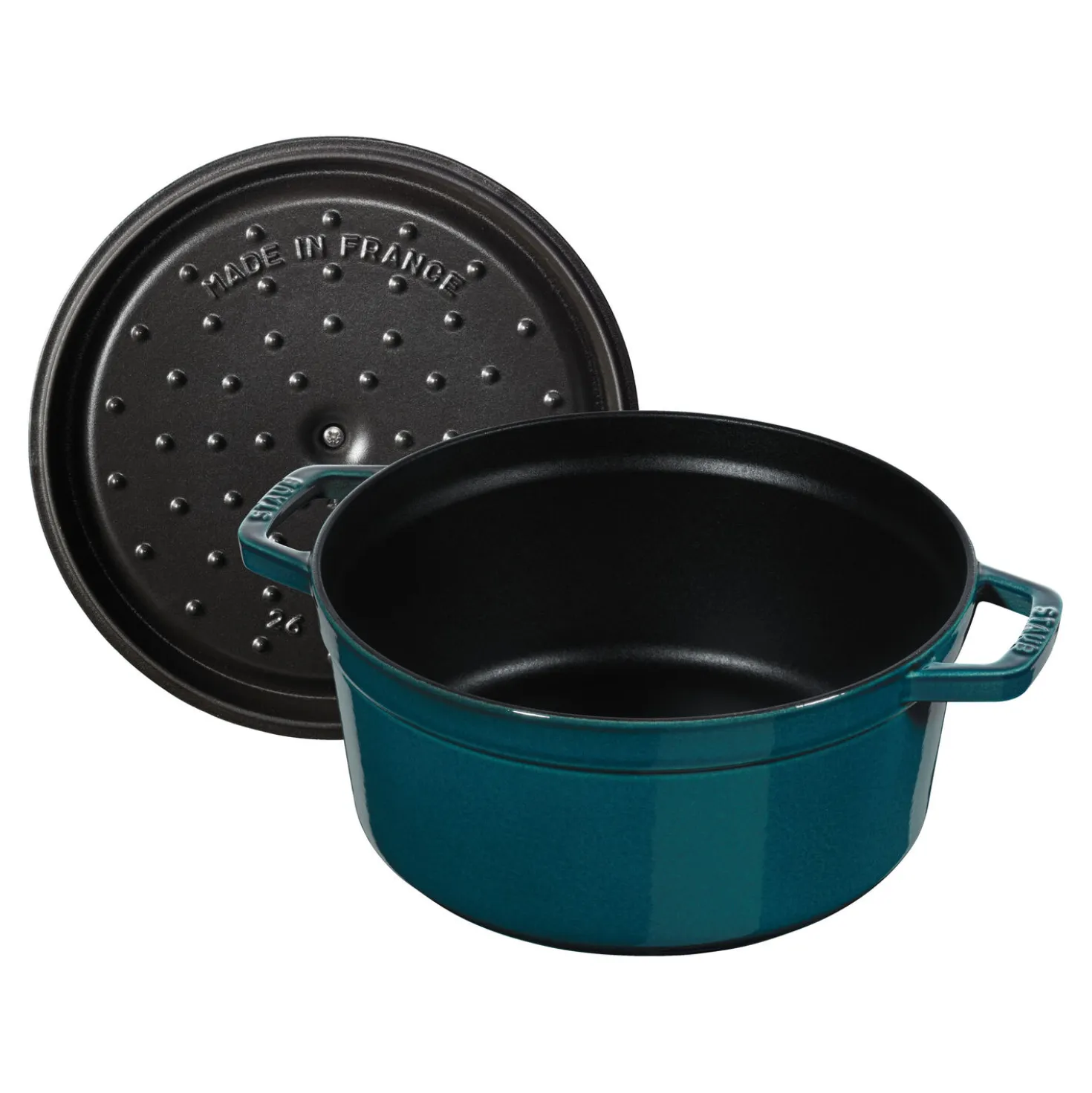 Cocotte 28 cm, rund, La-Mer, Gusseisen