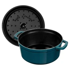 Cocotte 24 cm, rund, La-Mer, Gusseisen