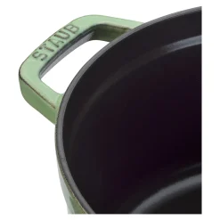 Cocotte 18 cm, rund, Salbeigrün, Gusseisen