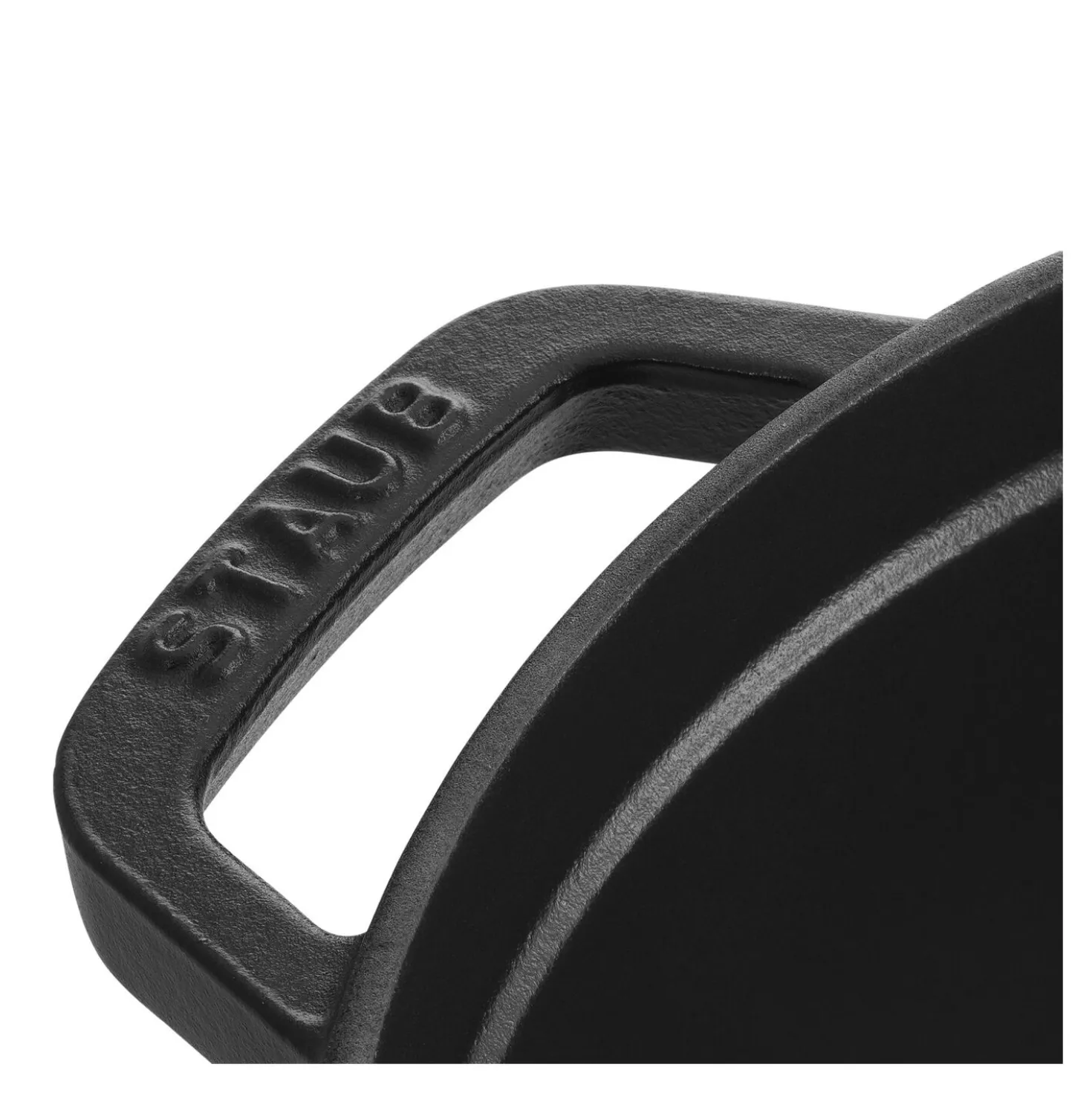 Cocotte 30 cm, rund, Schwarz, Gusseisen