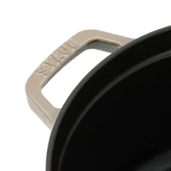 Cocotte 22 cm, rund, Sesam, Gusseisen