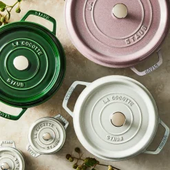 Cocotte 24 cm, rund, Weisser Trüffel, Gusseisen