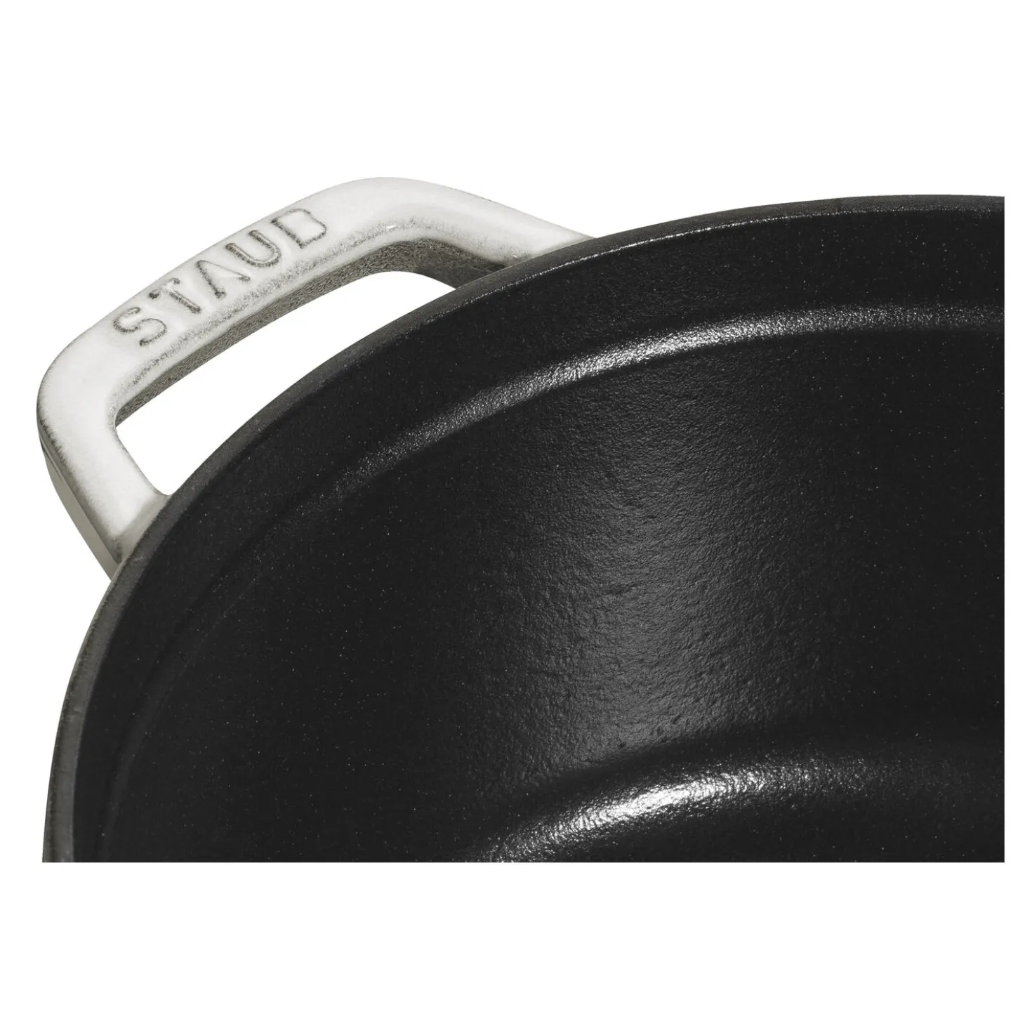 Cocotte 18 cm, rund, Weisser Trüffel, Gusseisen