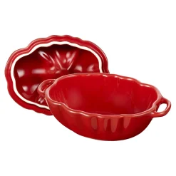 Cocotte 16 cm, Tomate, Kirsch-Rot, Keramik