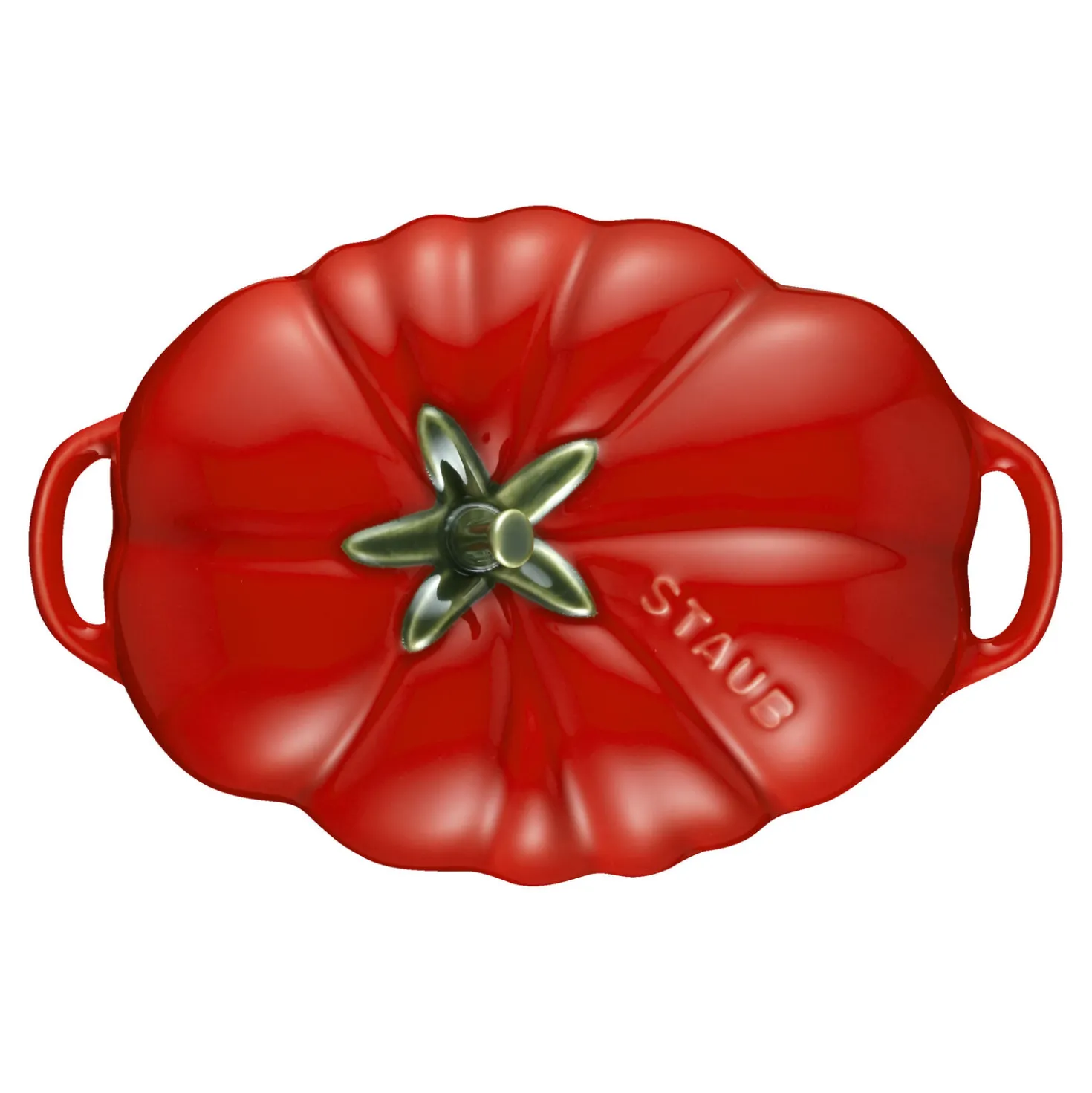 Cocotte 16 cm, Tomate, Kirsch-Rot, Keramik