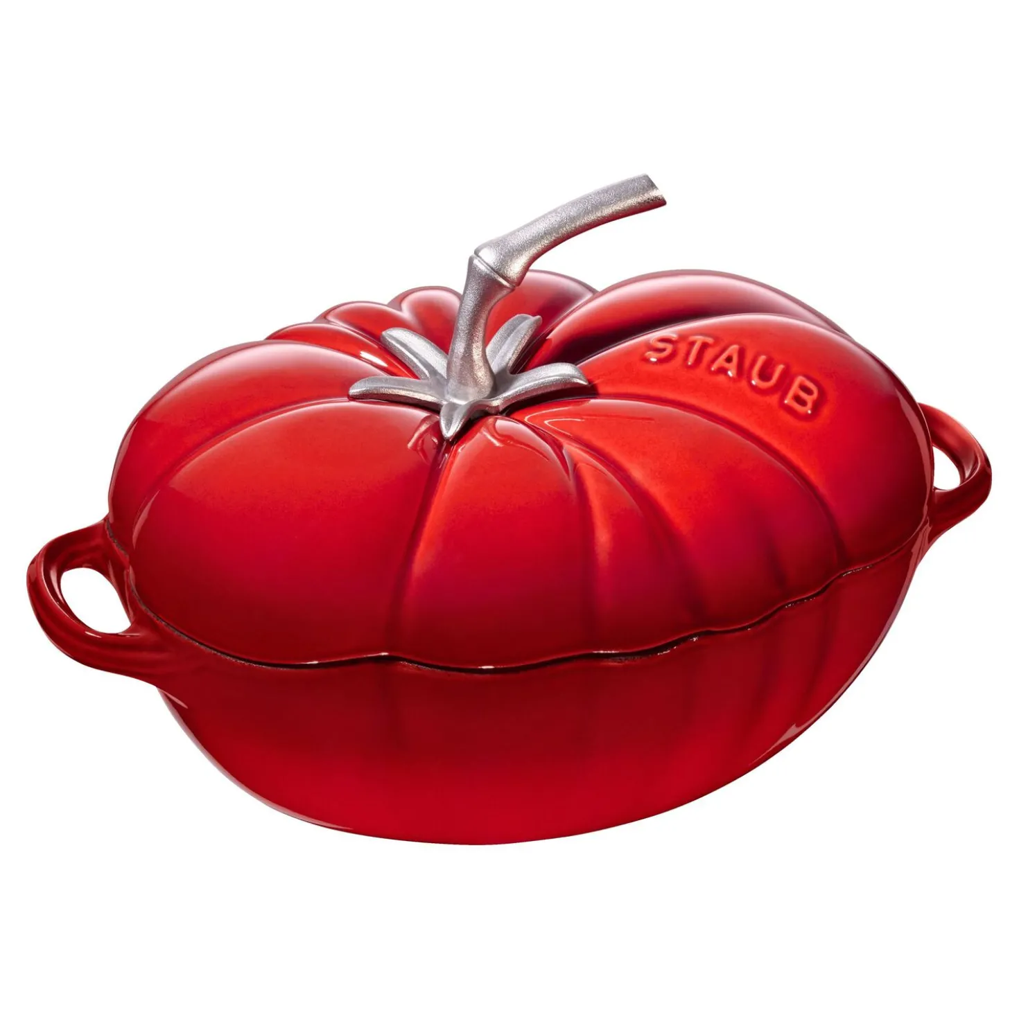 Cocotte 25 cm, Tomate, Kirsch-Rot, Gusseisen
