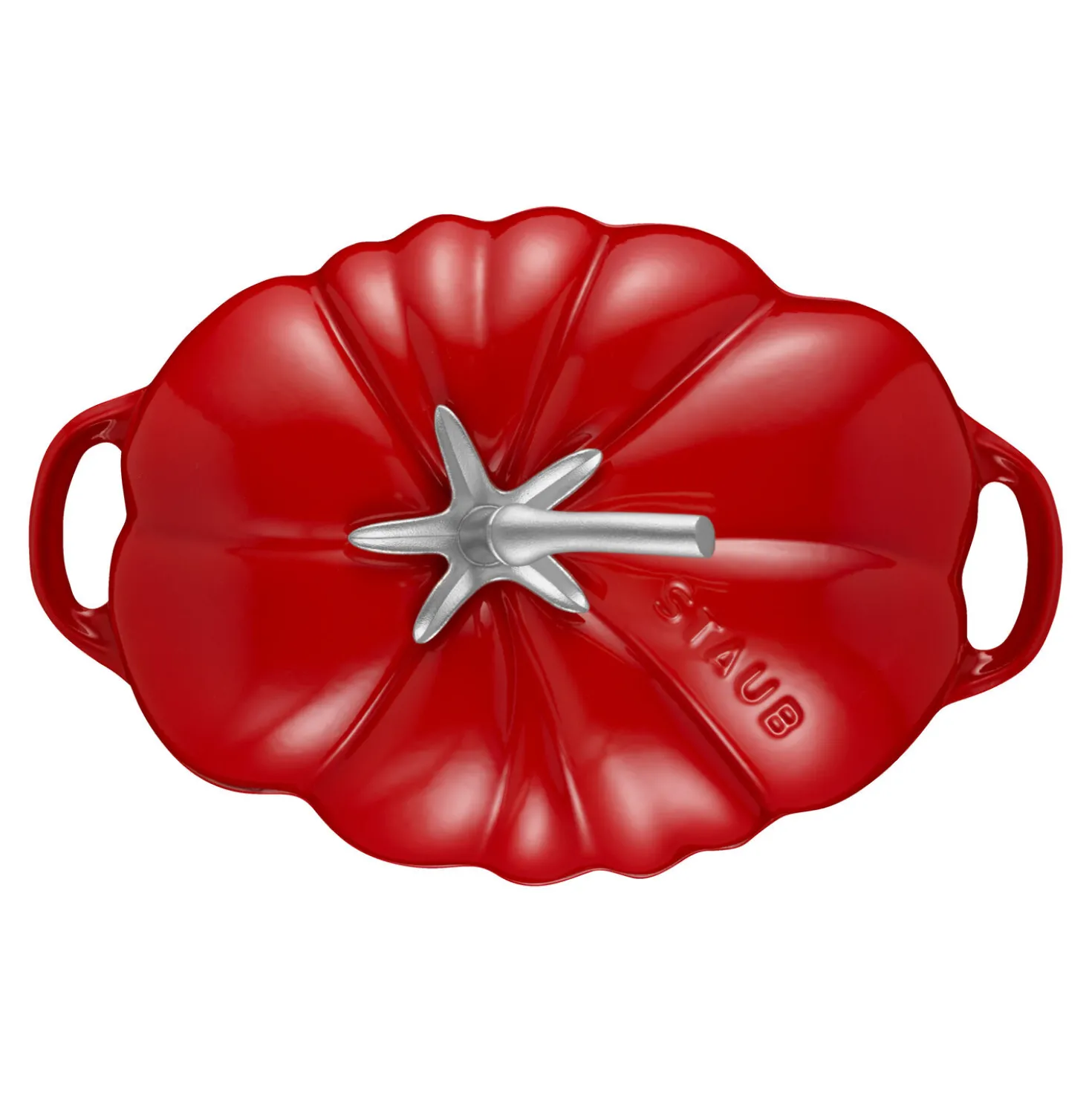Cocotte 25 cm, Tomate, Kirsch-Rot, Gusseisen