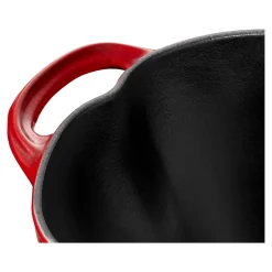 Cocotte 25 cm, Tomate, Kirsch-Rot, Gusseisen