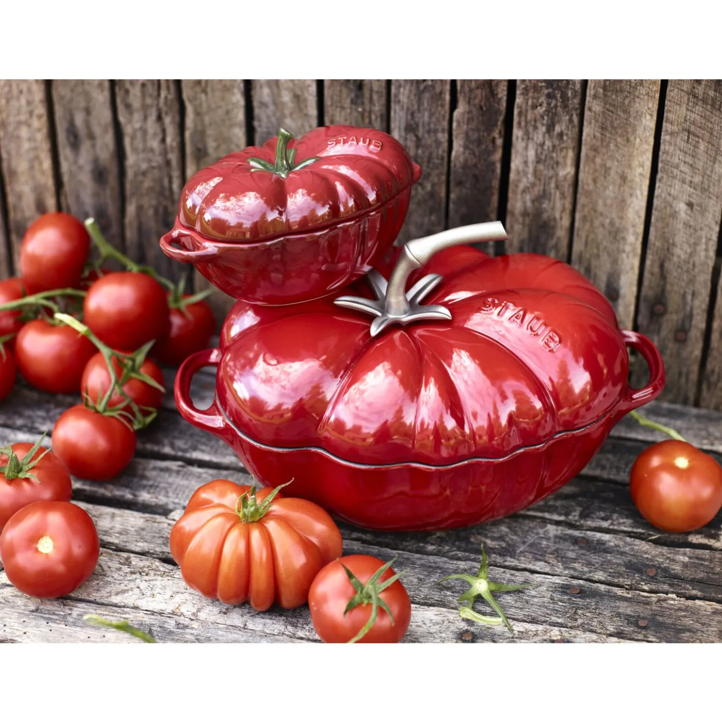 Cocotte 25 cm, Tomate, Kirsch-Rot, Gusseisen