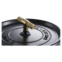 Cocotte Buster+Punch 24 cm, rund, Schwarz, Gusseisen
