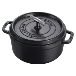 Cocotte Buster+Punch 24 cm, rund, Schwarz, Gusseisen