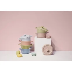 Cocotte Set Macaron 6-tlg, rund, Keramik