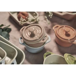 Cocotte Set Macaron 6-tlg, rund, Keramik
