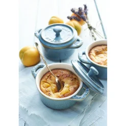 Cocotte Set 4-tlg, rund, Antik-Türkis, Keramik