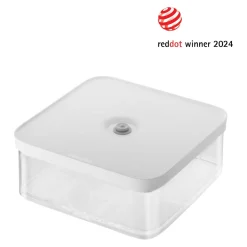 CUBE Box L / 21 cm, Transparent-Weiß