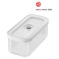 CUBE Box M / 21 cm, Transparent-Weiß