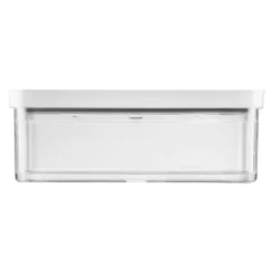 CUBE Box M / 21 cm, Transparent-Weiß