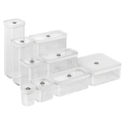 CUBE Box 3S / 11 cm, Transparent-Weiß