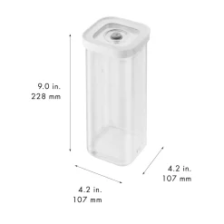 CUBE Box 3S / 11 cm, Transparent-Weiß