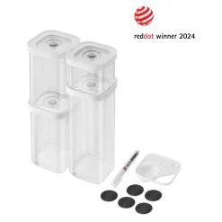 CUBE Set, S / 6-tlg, Transparent-Weiß